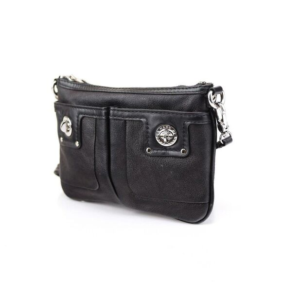 Marc by Marc Jacobs Buffalo Leather Percy Crossbody Bag Black - Picture 6 of 13